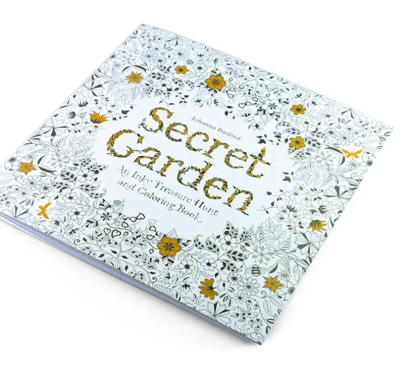 24 Pages Drawing Book Secret Garden English Edition Coloring Book For Childs Adult Relieve ...